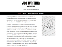 Tablet Screenshot of jlcwritingservices.com